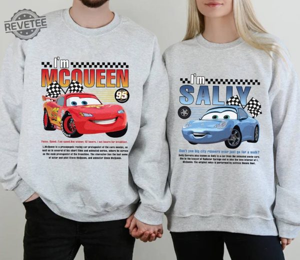 Disneyland Pixar Cars Matching Shirt Lightning Mcqueen And Sally Couple Shirt Im Lightning Sally Cars Shirt Cars Movie Shirt revetee 1