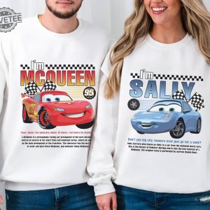 Disneyland Pixar Cars Matching Shirt Lightning Mcqueen And Sally Couple Shirt Im Lightning Sally Cars Shirt Cars Movie Shirt revetee 3