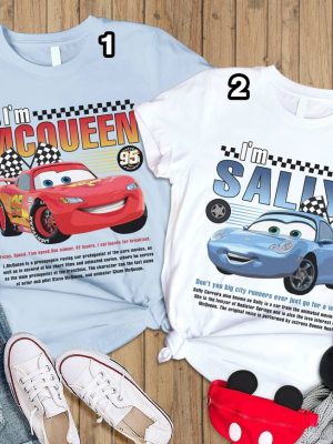 Disneyland Pixar Cars Matching Shirt Lightning Mcqueen And Sally Couple Shirt Im Lightning Sally Cars Shirt Cars Movie Shirt revetee 4