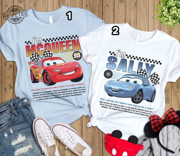 Disneyland Pixar Cars Matching Shirt Lightning Mcqueen And Sally Couple Shirt Im Lightning Sally Cars Shirt Cars Movie Shirt revetee 4