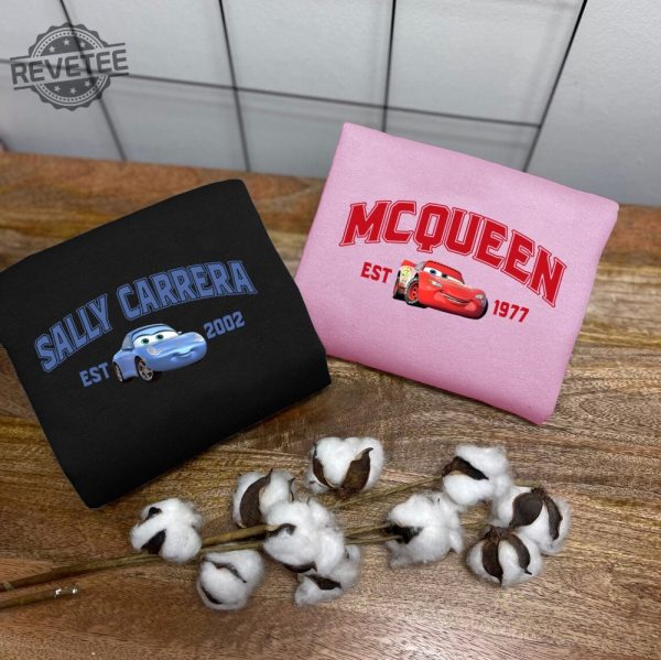 Mcqueen And Sally Sweatshirt Cars Mcqueen Sally Couple Crewneck Valentines Couple Shirt revetee 2