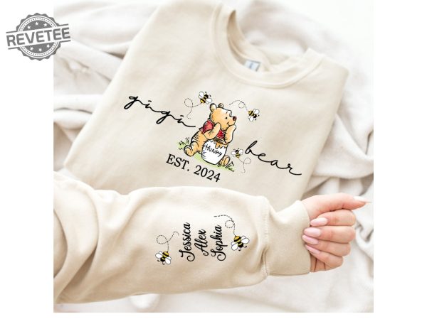 Custom Mama Bear Sweatshirt Mama Est With Kids Name On Sleeve Sweatshirt Personalized Mom Sweatshirt Mothers Day Shirt Unique revetee 2