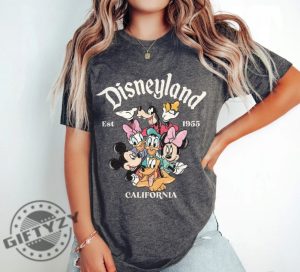 Retro Disneyland California Gift Disneyland Est 1955 Sweatshirt Disney Vacation Tshirt Mickey And Friends Hoodie Retro Walt Disney Shirt giftyzy 3