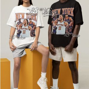 New York Jalen Brunson Josh Hart Og Anunoby Donte Divincenzo Isaiah Hartenstein Shirt Vintage Graphic Tee Bootleg 90S Style Oversized Shirt giftyzy 3