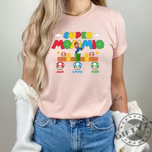 Custom Super Mommio Shirt Personalized Mommio Tshirt Mothers Day Gift Mommio Hoodie Custom Kids Name Mom Sweatshirt Gamer Mom Shirt giftyzy 3