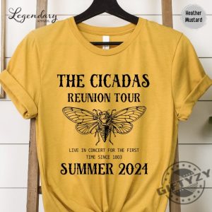 Cicada Shirt 2024 Cicada Reunion Shirt Funny Cicada Concert Tshirt Bug Humor Goblincore Insect Hoodie Unisex Sweatshirt Nature Lover Gift giftyzy 5