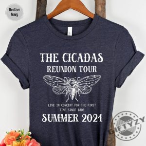 Cicada Shirt 2024 Cicada Reunion Shirt Funny Cicada Concert Tshirt Bug Humor Goblincore Insect Hoodie Unisex Sweatshirt Nature Lover Gift giftyzy 7