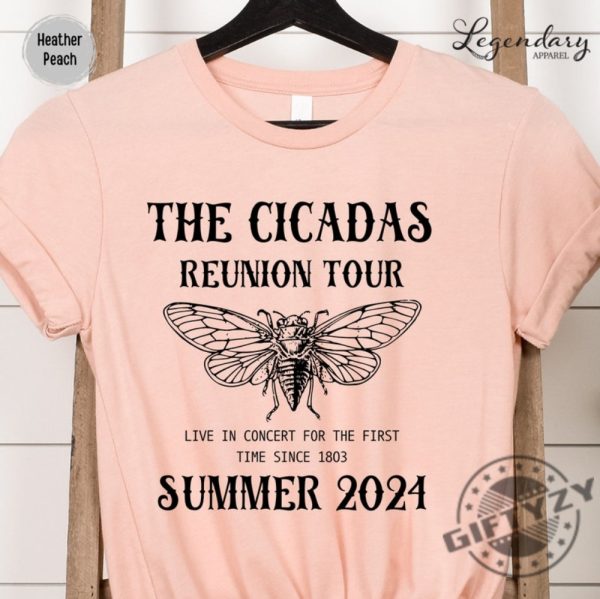Cicada Shirt 2024 Cicada Reunion Shirt Funny Cicada Concert Tshirt Bug Humor Goblincore Insect Hoodie Unisex Sweatshirt Nature Lover Gift giftyzy 8