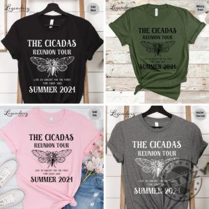 Cicada Shirt 2024 Cicada Reunion Shirt Funny Cicada Concert Tshirt Bug Humor Goblincore Insect Hoodie Unisex Sweatshirt Nature Lover Gift giftyzy 9