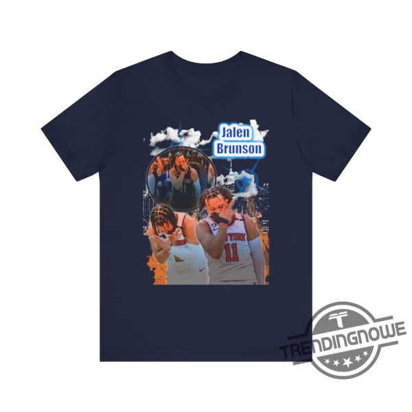 Jalen Brunson Shirt Jalen Brunson New York Tee Jalen Brunson 3 Point Celebration Ny Knicks Tee Knicks Nba Shirt New York Basketball trendingnowe 1