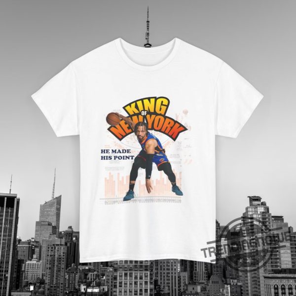 King Of New York Jalen Brunson Shirt Jalen Brunson Basketball Shirt Ny Knicks Shirt Jalen Brunson Tee Shirt New York Knicks trendingnowe 1