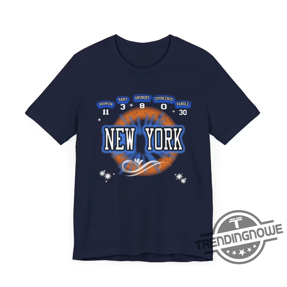 New York Knick Vintage Basketball Shirt Knicks Shirt Jalen Brunson Josh Hart Julius Randle Divincenzo Anunoby Knicks Shirt Playoffs Jersey