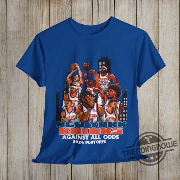 New York Knicks Playoff Run T Shirt Featuring Jalen Brunson Josh Hart Donte Divincenzo trendingnowe 1