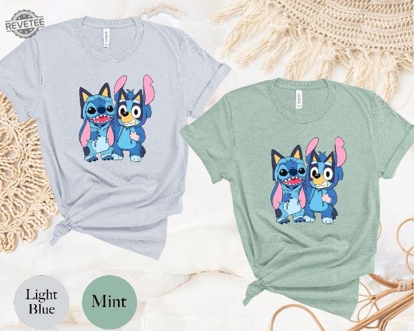 Disney Stich Blue Dog Shirt Disneyworld Stitch Shirt Funny Stitch Shirt Love Stitch Shirt Disney Kids Cartoon Shirt Unique revetee 3