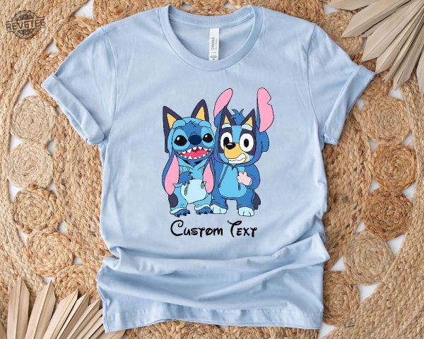 Disney Stich Blue Dog Shirt Disneyworld Stitch Shirt Funny Stitch Shirt Love Stitch Shirt Disney Kids Cartoon Shirt Unique revetee 4