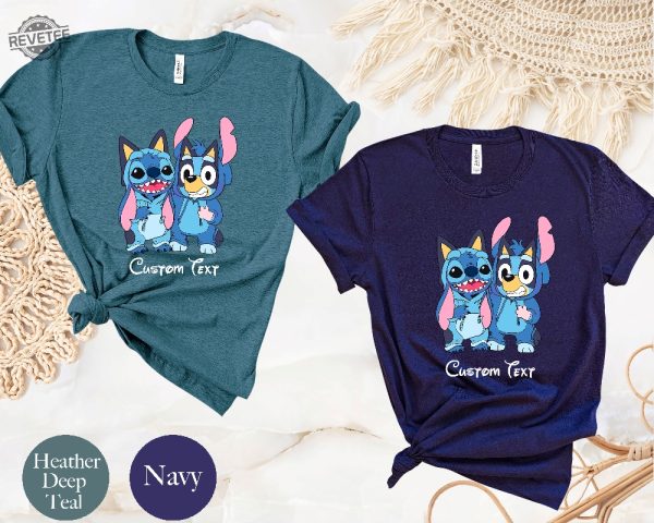 Disney Stich Blue Dog Shirt Disneyworld Stitch Shirt Funny Stitch Shirt Love Stitch Shirt Disney Kids Cartoon Shirt Unique revetee 5