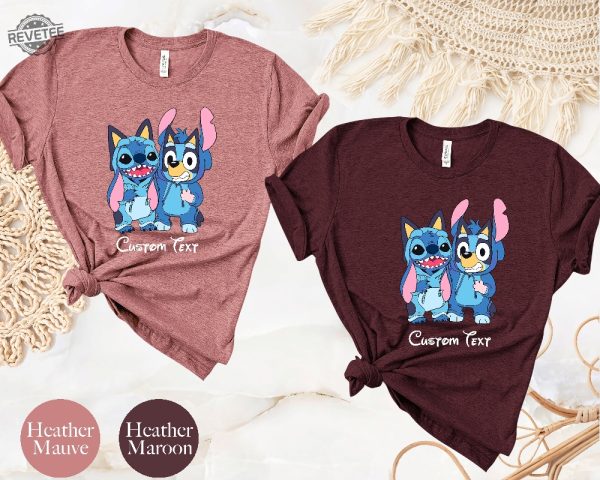 Disney Stich Blue Dog Shirt Disneyworld Stitch Shirt Funny Stitch Shirt Love Stitch Shirt Disney Kids Cartoon Shirt Unique revetee 6