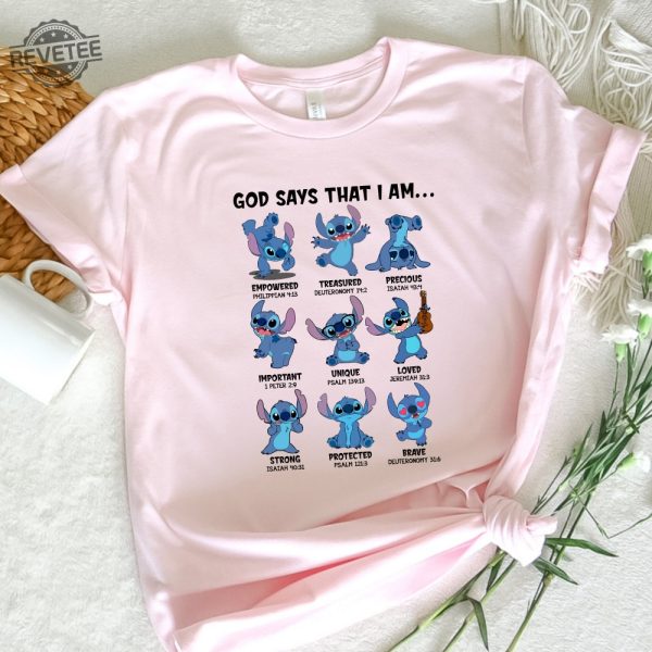 God Say That I Am Disney Stitch T Shirt Stitch Mode T Shirt Stitch Emotion Disney Fan Fashion Stitch Merchandise Unique revetee 2