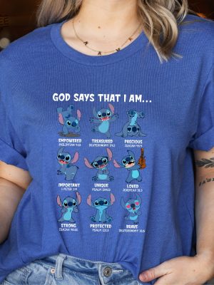 God Say That I Am Disney Stitch T Shirt Stitch Mode T Shirt Stitch Emotion Disney Fan Fashion Stitch Merchandise Unique revetee 3