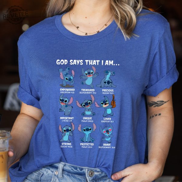 God Say That I Am Disney Stitch T Shirt Stitch Mode T Shirt Stitch Emotion Disney Fan Fashion Stitch Merchandise Unique revetee 3