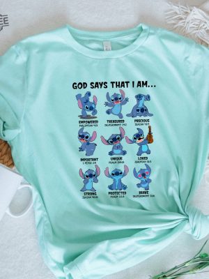 God Say That I Am Disney Stitch T Shirt Stitch Mode T Shirt Stitch Emotion Disney Fan Fashion Stitch Merchandise Unique revetee 4