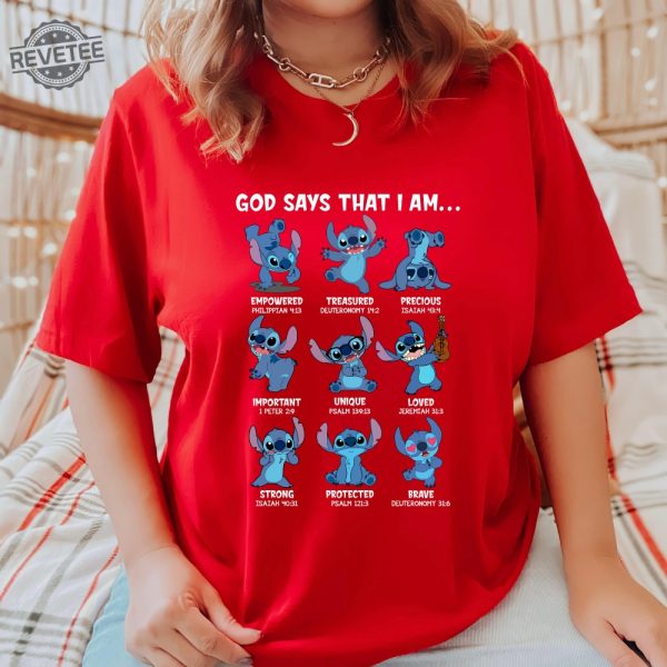 God Say That I Am Disney Stitch T Shirt Stitch Mode T Shirt Stitch Emotion Disney Fan Fashion Stitch Merchandise Unique revetee 6