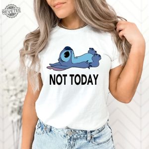 Stitch Not Today Shirt Disney Stitch Low Energy Sweatshirt Stitch Quote Shirt Funny Stitch Hoodie Disney Vacation Shirt Unique revetee 3