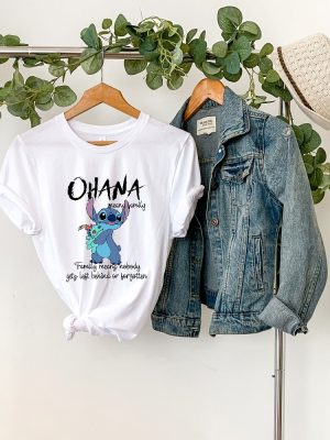 Ohana Means Family Shirt Ohana Shirt Disney Shirt Lilo And Stitch Shirt Hawai Shirt Gift For Her Disneyworld Tee Unique revetee 3