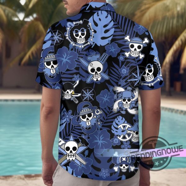 One Piece Hawaiian Shirt Anime Shirt Anime Button Shirt Anime Gift Anime Lover Shirt For Women Summer Shirt Button Up Shirt trendingnowe 1