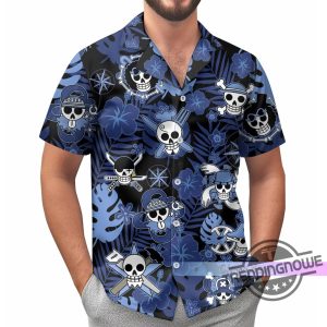 One Piece Hawaiian Shirt Anime Shirt Anime Button Shirt Anime Gift Anime Lover Shirt For Women Summer Shirt Button Up Shirt trendingnowe 3