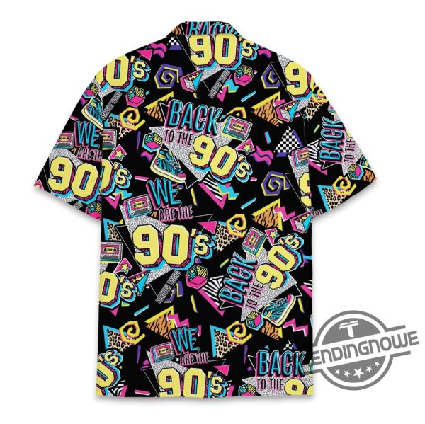 Back To The 90S Hawaiian Shirt Vintage Disco Mens Outfits Button Down Short Sleeve Graphic 90S Retro Shirt trendingnowe 1