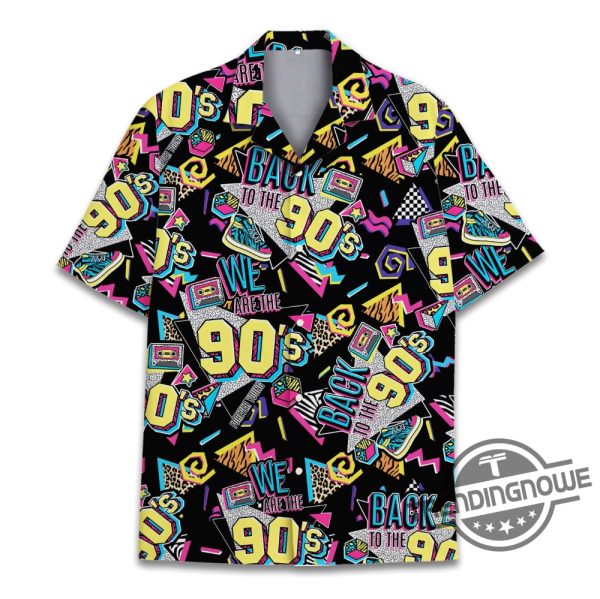 Back To The 90S Hawaiian Shirt Vintage Disco Mens Outfits Button Down Short Sleeve Graphic 90S Retro Shirt trendingnowe 2