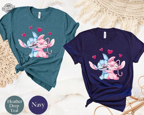 Disney Stich Angel Shirt Disneyworld Shirt Stich Shirt Family Funny Stitch Shirt Love Stitch Shirt Disney Ohana Shirt Unique revetee 3