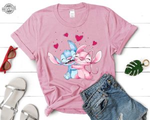 Disney Stich Angel Shirt Disneyworld Shirt Stich Shirt Family Funny Stitch Shirt Love Stitch Shirt Disney Ohana Shirt Unique revetee 5