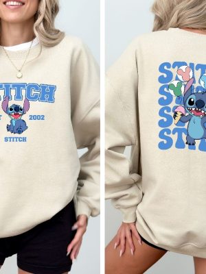 Disney Stitch Est 2002 Sweatshirt Stitch Sweatshirt Stitch Balloons Sweatshirt Stitch Snacks Sweatshirt Stitch Lover Unique revetee 2