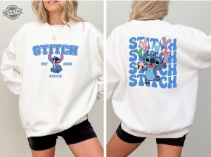 Disney Stitch Est 2002 Sweatshirt Stitch Sweatshirt Stitch Balloons Sweatshirt Stitch Snacks Sweatshirt Stitch Lover Unique revetee 3