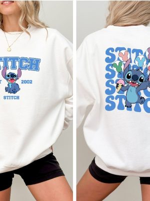 Disney Stitch Est 2002 Sweatshirt Stitch Sweatshirt Stitch Balloons Sweatshirt Stitch Snacks Sweatshirt Stitch Lover Unique revetee 3