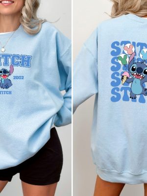 Disney Stitch Est 2002 Sweatshirt Stitch Sweatshirt Stitch Balloons Sweatshirt Stitch Snacks Sweatshirt Stitch Lover Unique revetee 5