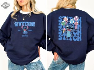 Disney Stitch Est 2002 Sweatshirt Stitch Sweatshirt Stitch Balloons Sweatshirt Stitch Snacks Sweatshirt Stitch Lover Unique revetee 6