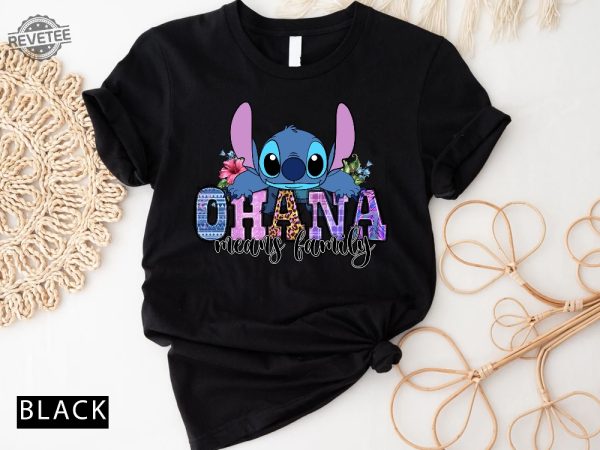 Ohana Shirt Stitch Ohana Shirt Disney Shirt Lilo And Stitch Shirt Ohana Means Family Shirt Gift For Her Disneyworld Tee Unique revetee 2