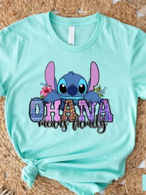 Ohana Shirt Stitch Ohana Shirt Disney Shirt Lilo And Stitch Shirt Ohana Means Family Shirt Gift For Her Disneyworld Tee Unique revetee 4