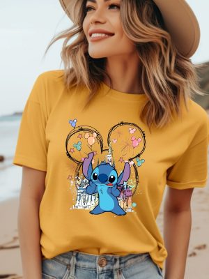 Mickey Stitch Tee Disney Stitch Shirt Stitch Shirt Disney Trip Shirt Stitch Castle Shirt Disney World Shirt Unique revetee 2