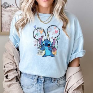 Mickey Stitch Tee Disney Stitch Shirt Stitch Shirt Disney Trip Shirt Stitch Castle Shirt Disney World Shirt Unique revetee 3