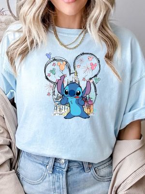 Mickey Stitch Tee Disney Stitch Shirt Stitch Shirt Disney Trip Shirt Stitch Castle Shirt Disney World Shirt Unique revetee 3