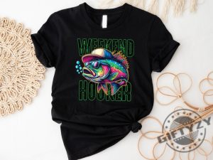 Weekend Hooker Shirt Fishing Tshirt Lake Vibes Sweatshirt Bass Fish Dad Fishing Hoodie Fishing Outfit Camping Shirt giftyzy 4