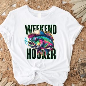 Weekend Hooker Shirt Fishing Tshirt Lake Vibes Sweatshirt Bass Fish Dad Fishing Hoodie Fishing Outfit Camping Shirt giftyzy 5