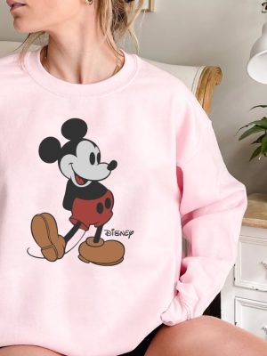 Disney Classic Mickey Mouse Pose Sweatshirt Mickey Hoodie Disneyland Holiday Vacation T Shirt Disney Retro T Shirt Unique revetee 2