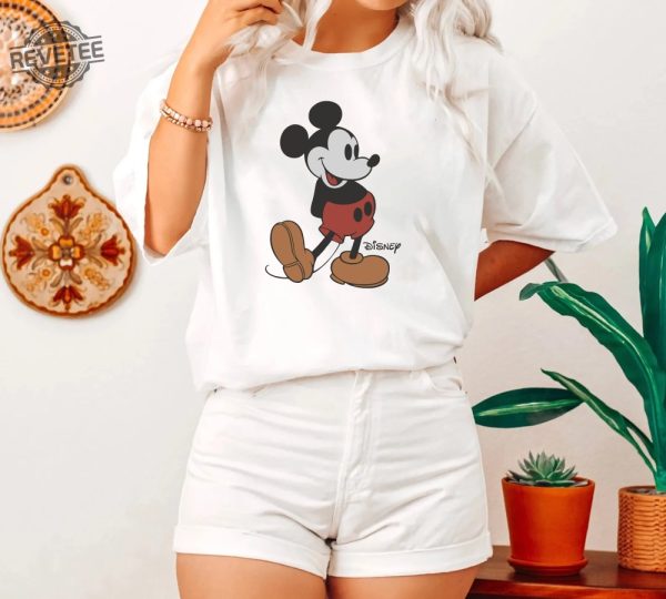 Disney Classic Mickey Mouse Pose Sweatshirt Mickey Hoodie Disneyland Holiday Vacation T Shirt Disney Retro T Shirt Unique revetee 4