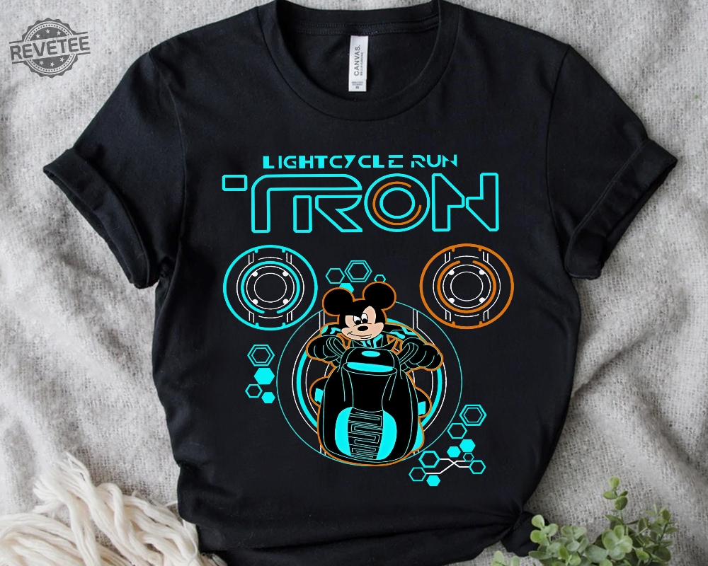 Disney Mickey Mouse Tron Lightcycle Run Ride Matching Shirt Magic Kingdom Wdw Unisex T Shirt Family Birthday Gift Adult Unique