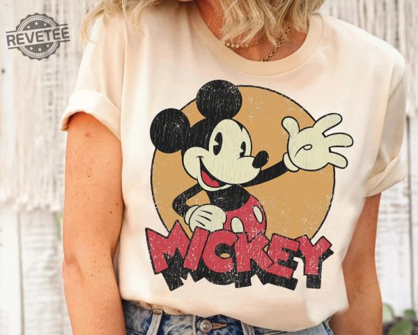 Disney Mickey And Friends Mickey Mouse Retro Shirt Disneyland Family Matching Shirt Magic Kingdom Tee Unique revetee 3